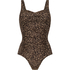 Leopard Swimsuit, Brown