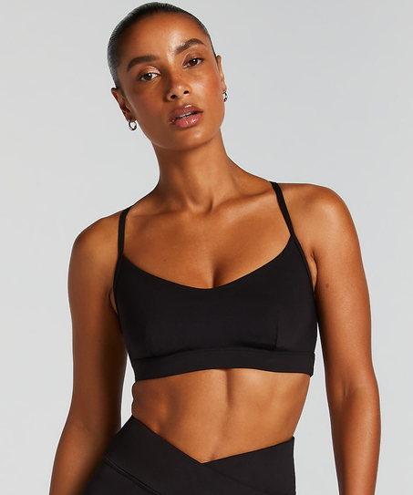 HKMX Sports Bra Level 1, Black