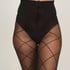 Tights 15 Denier Check, Black
