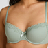Lola Padded Underwired Bra, Green