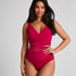 Shaping Shell Mesh Swimsuit, Pink