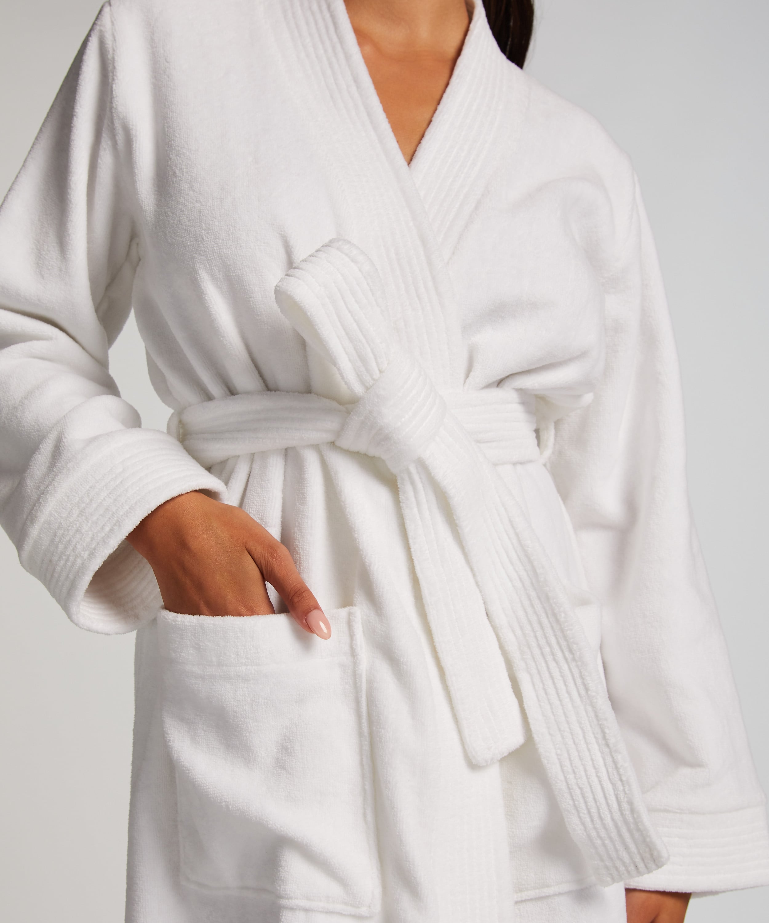 Quilt Bathrobe, Purple, main