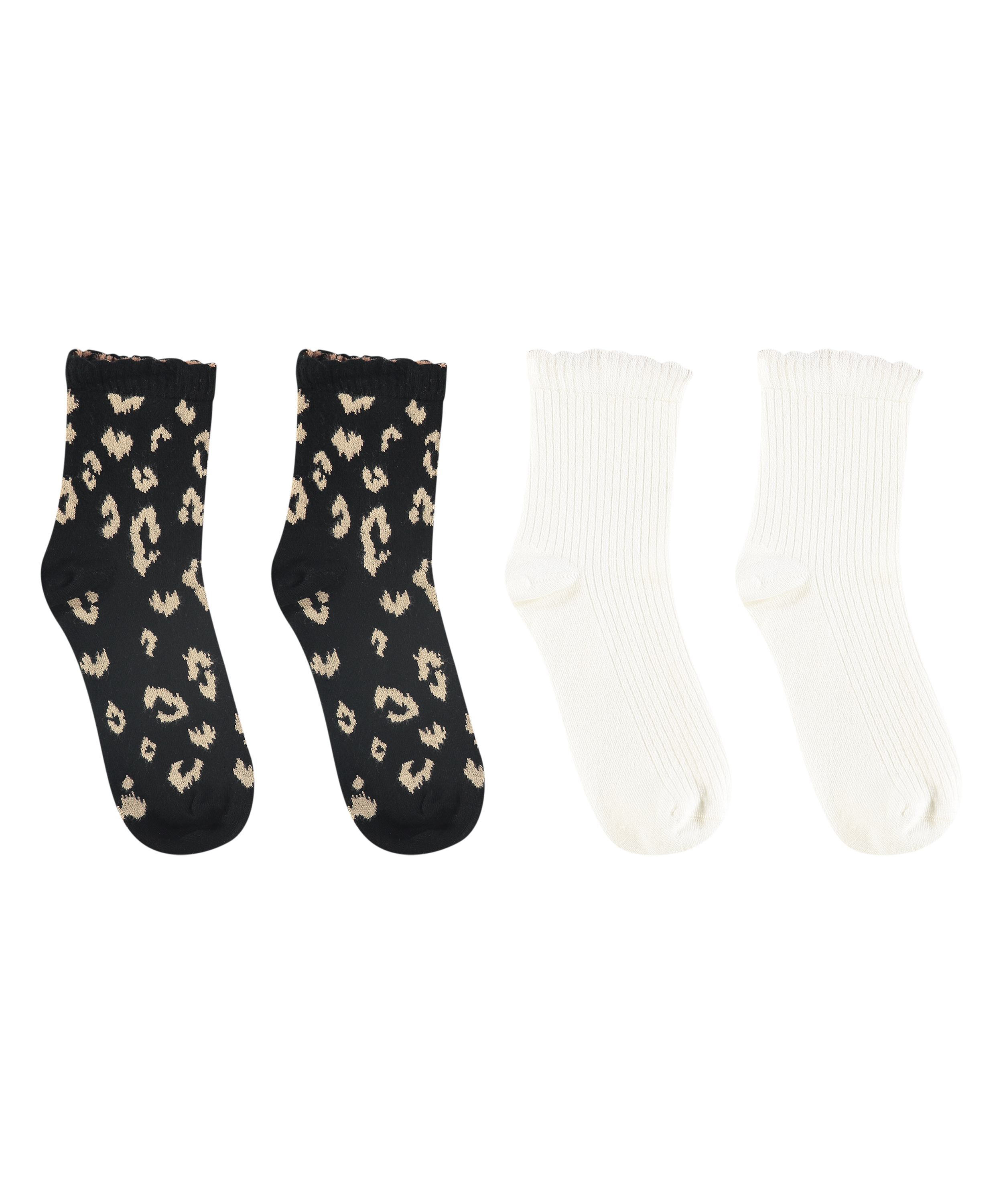 2-Pack Socks, Black, main