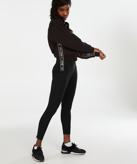 HKMX cropped sweater, Black