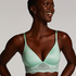 Leonie Padded Non-Wired Bra, Green