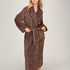 Soft Fleece Bathrobe, Brown