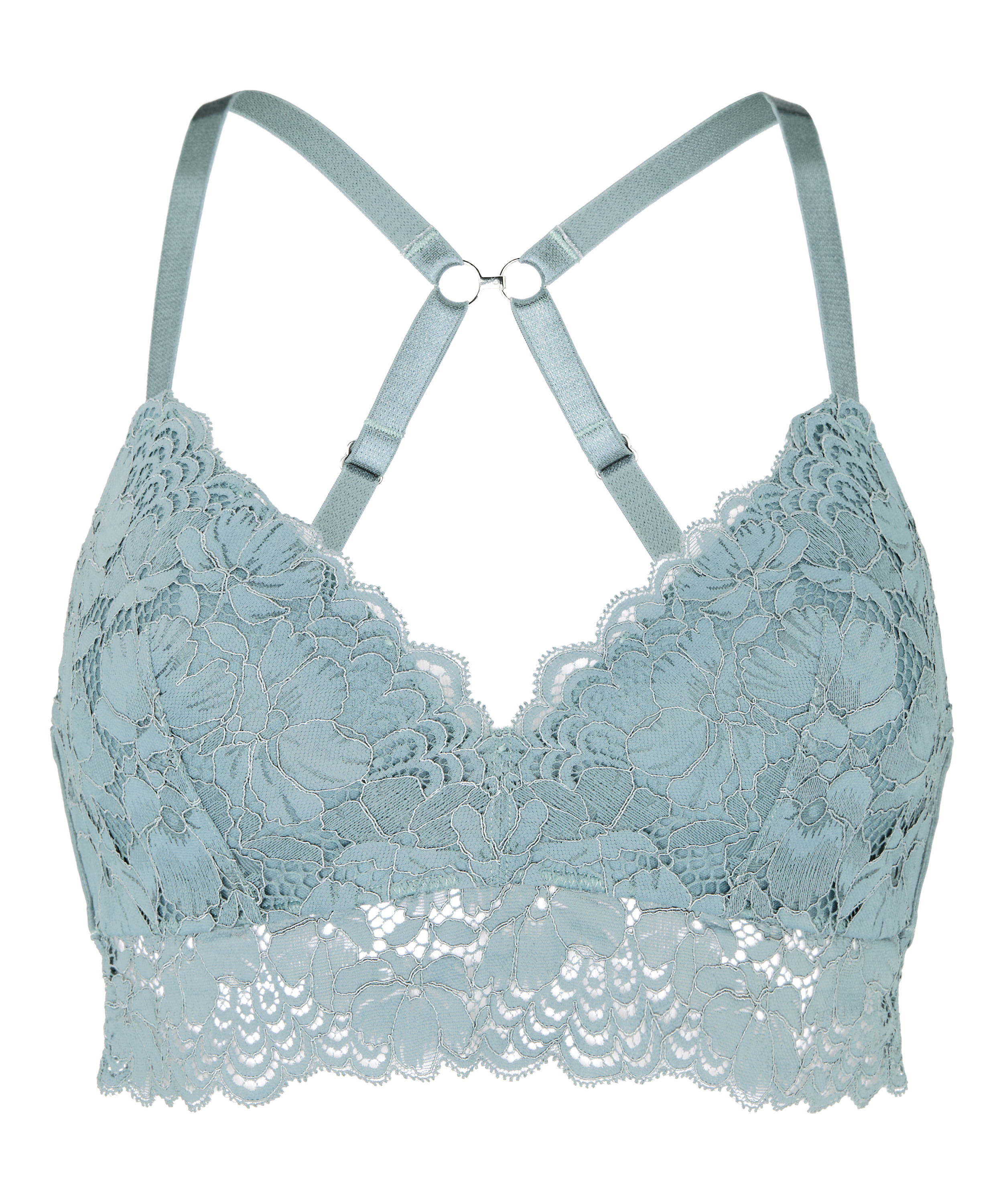 Andrea Padded Non-Wired Bra, Blue, main