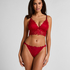 Marianna Triangle Bralette, Red