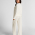 Pyjama Pant Loose Pointelle, White