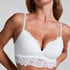Shiloh Padded Longline Non-Underwired Bra, White
