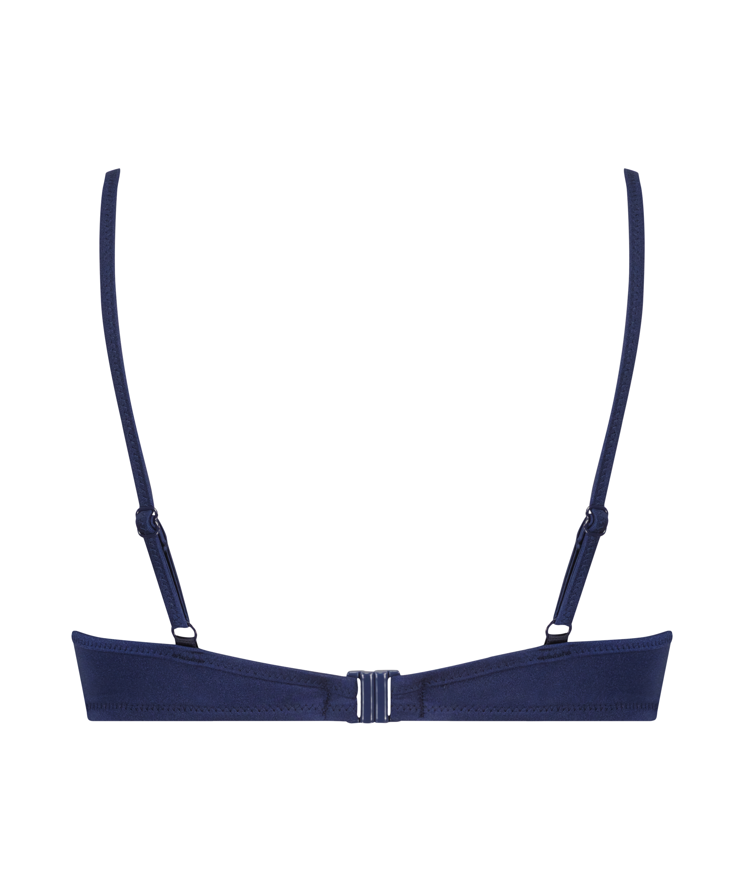 Luxe padded Underwired Bikini Top, Blue, main