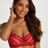 Sierra padded underwired bra, Red