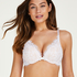 Leyla padded push-up underwired bra, White