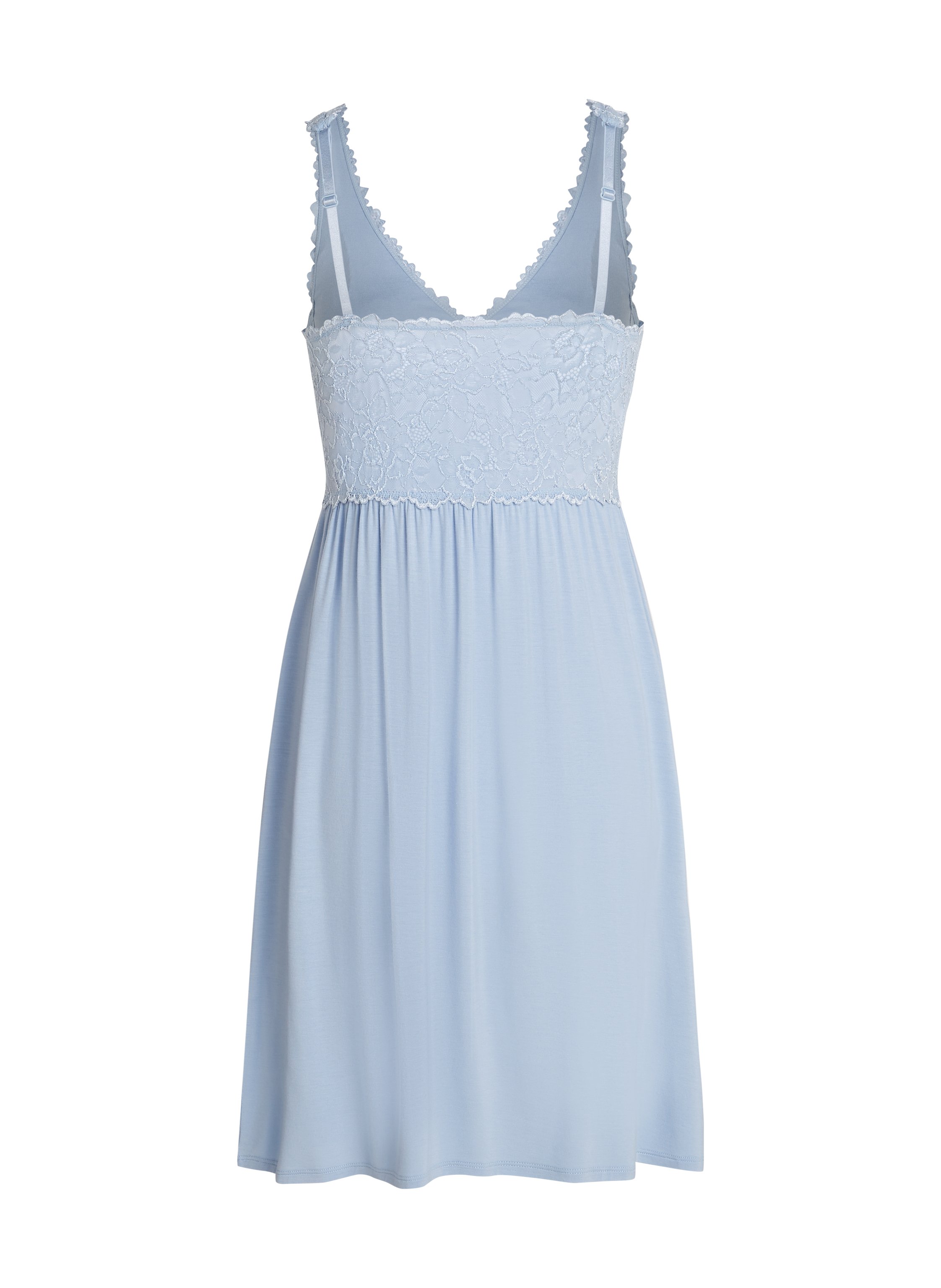 Nora Lace Slip Dress, Blue, main