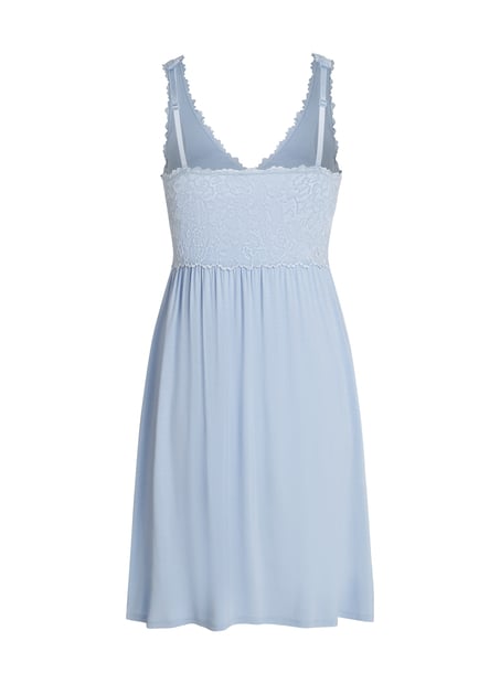 Nora Lace Slip Dress, Blue