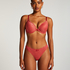 Marine Padded Push-Up Underwired Bra, Red
