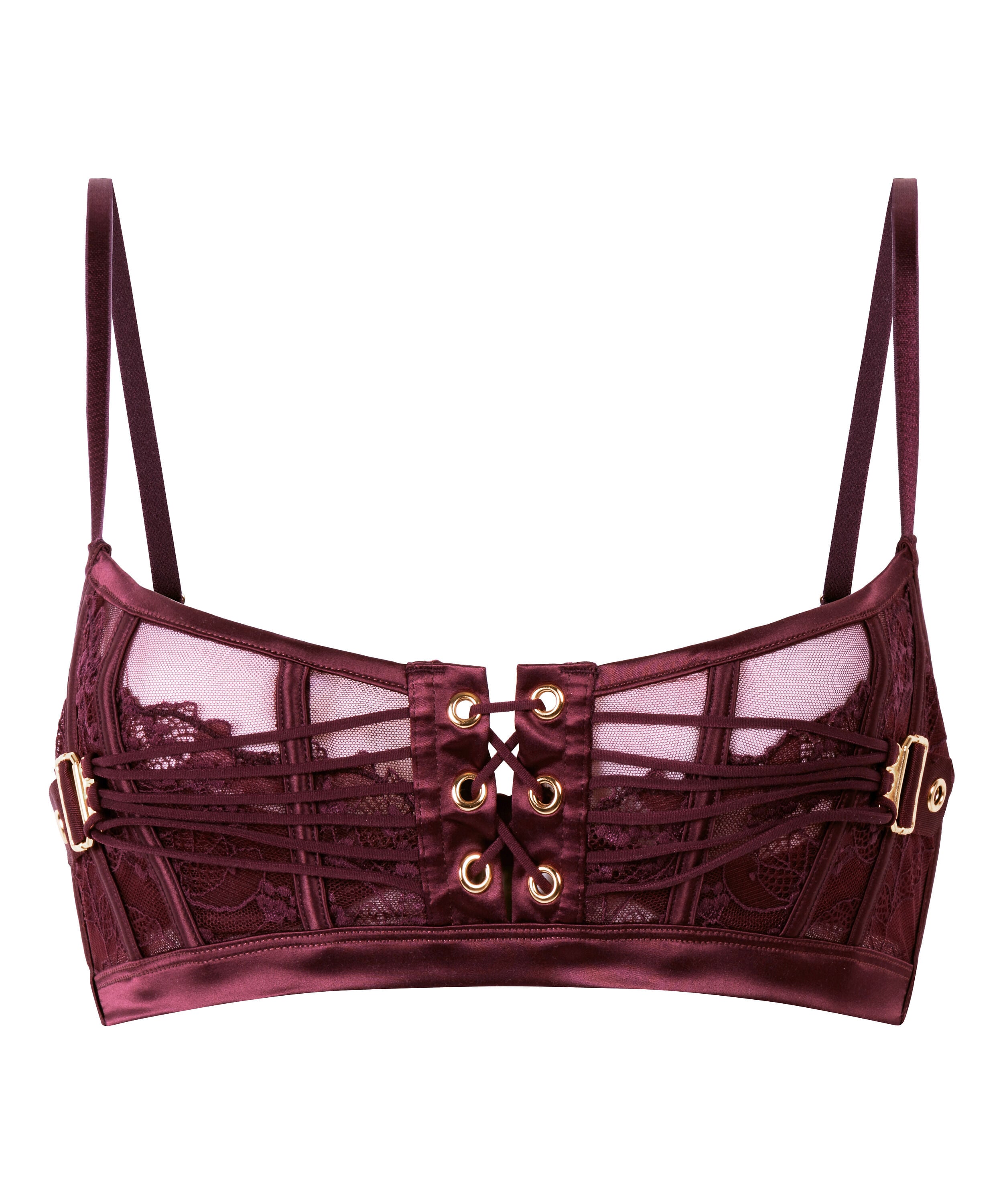 Avela Non-Padded Longline Bra, Red