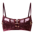 Avela Non-Padded Longline Bra, Red