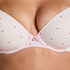 Plunge Padded Underwired Bra, Pink