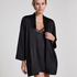Satin kimono, Black