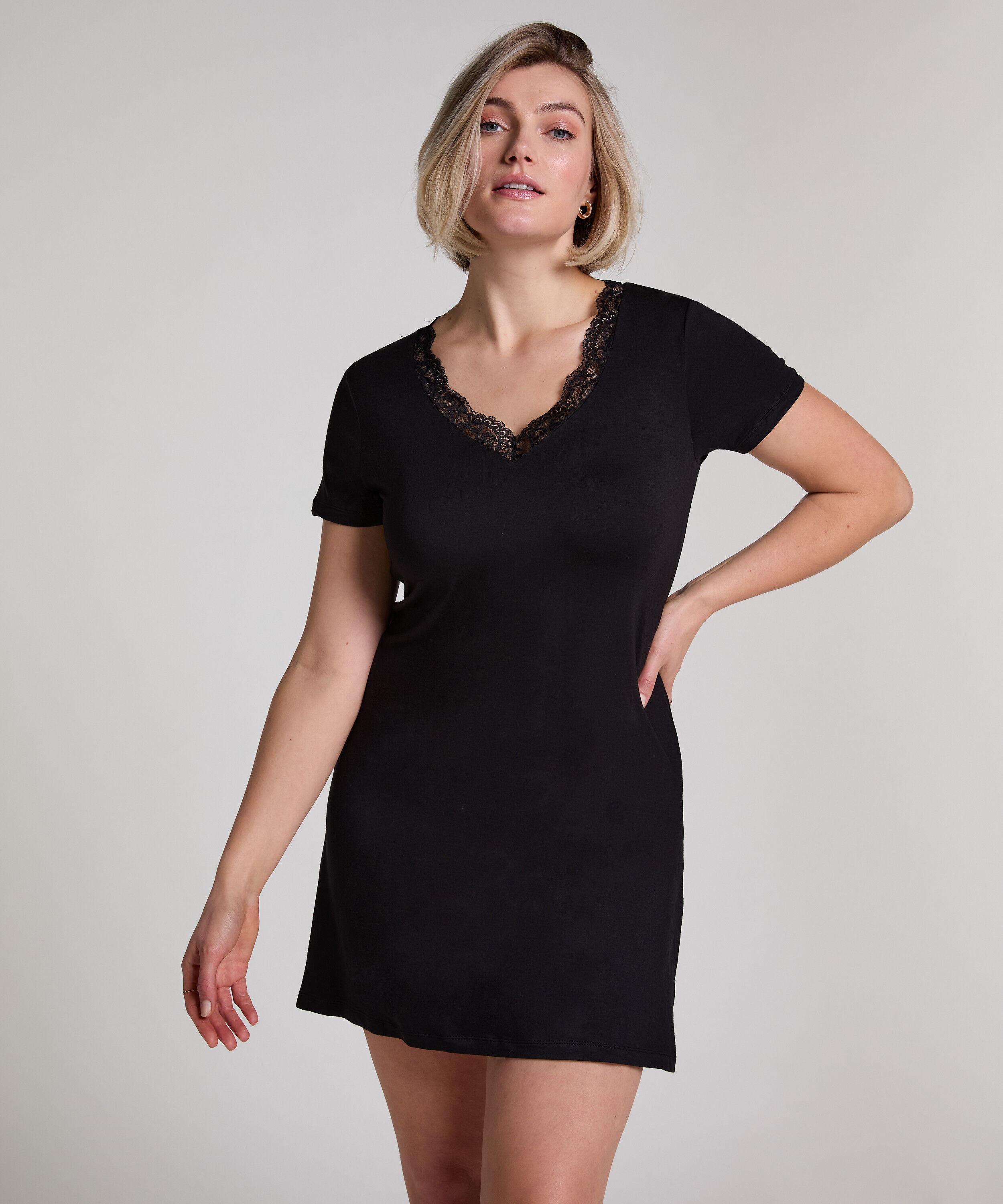 Nightshirt Jersey, Black