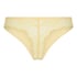 Lace Back Invisible Thong, Yellow