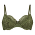 Rose Non-Padded Underwired Bra, Green
