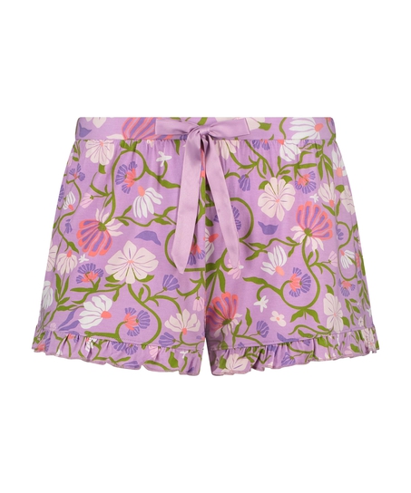 Jersey Pyjama Shorts, Purple