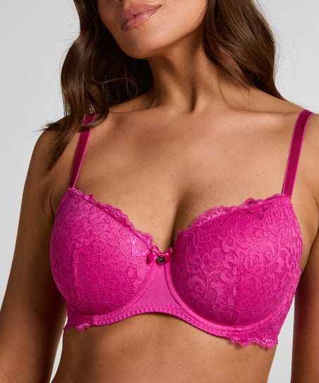 Marine Padded Underwired Bra, Pink