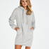 Snuggle Fleece Dress, Gray