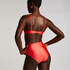 Padded underwired bikini top Luxe Cup E +, Red