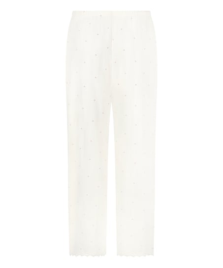 Pointelle Pant, White