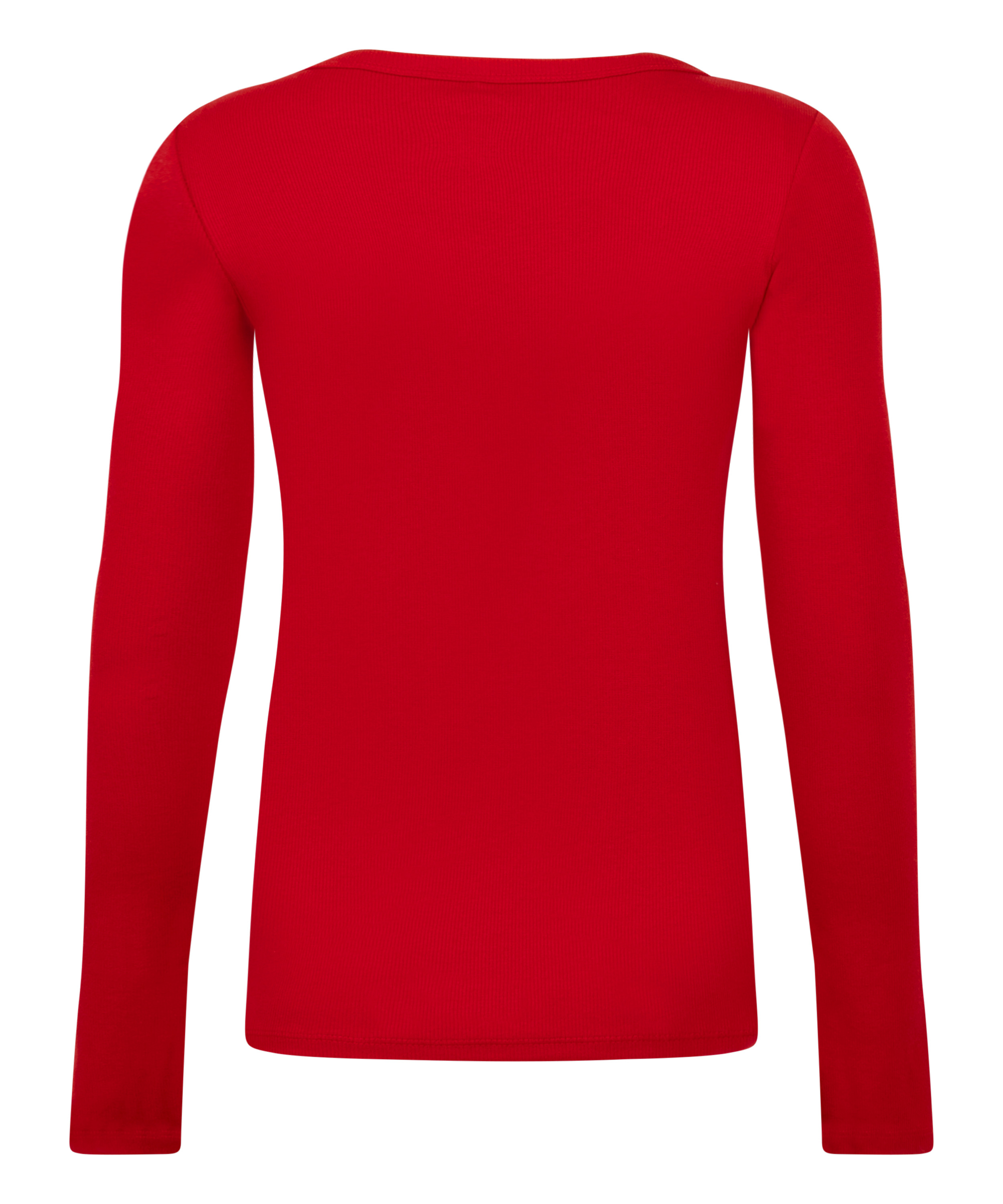 Cotton Pyjama Top, Red, main