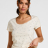 Daisy Pyjama Shirt, White