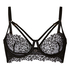 Kristina Non-Padded Underwired Longline Bra, Black