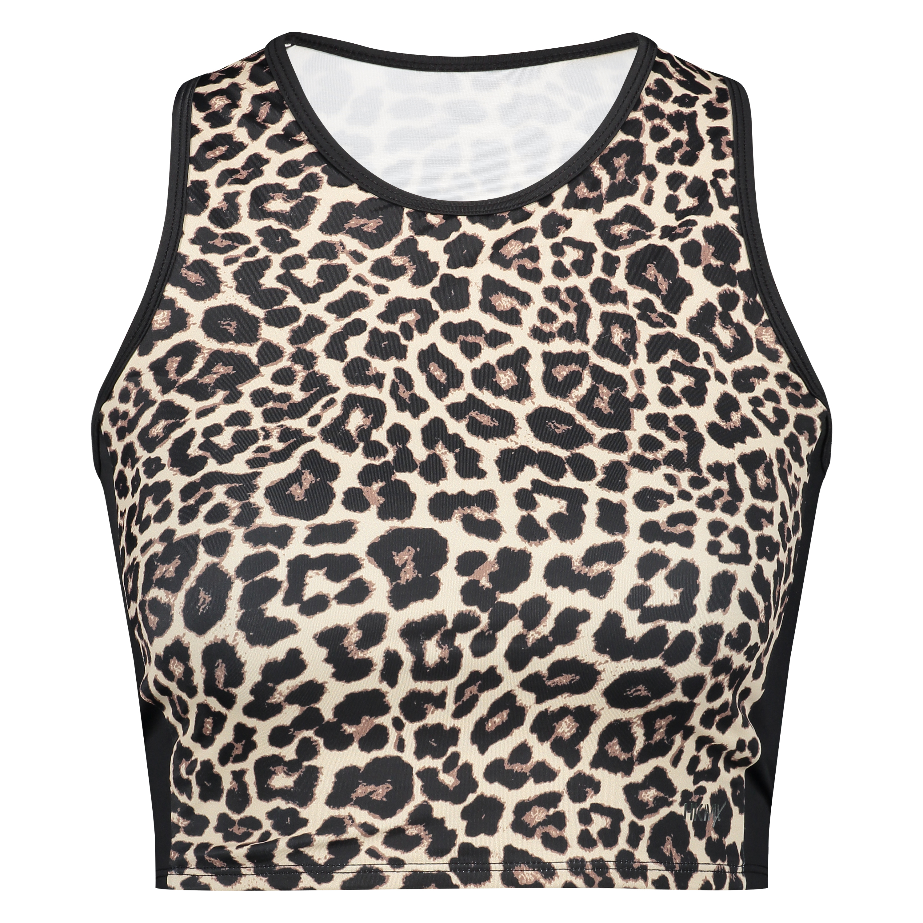 HKMX Leopard Sports cropped tanktop, Gray, main