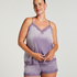 Velours Lace Cami Top, Purple