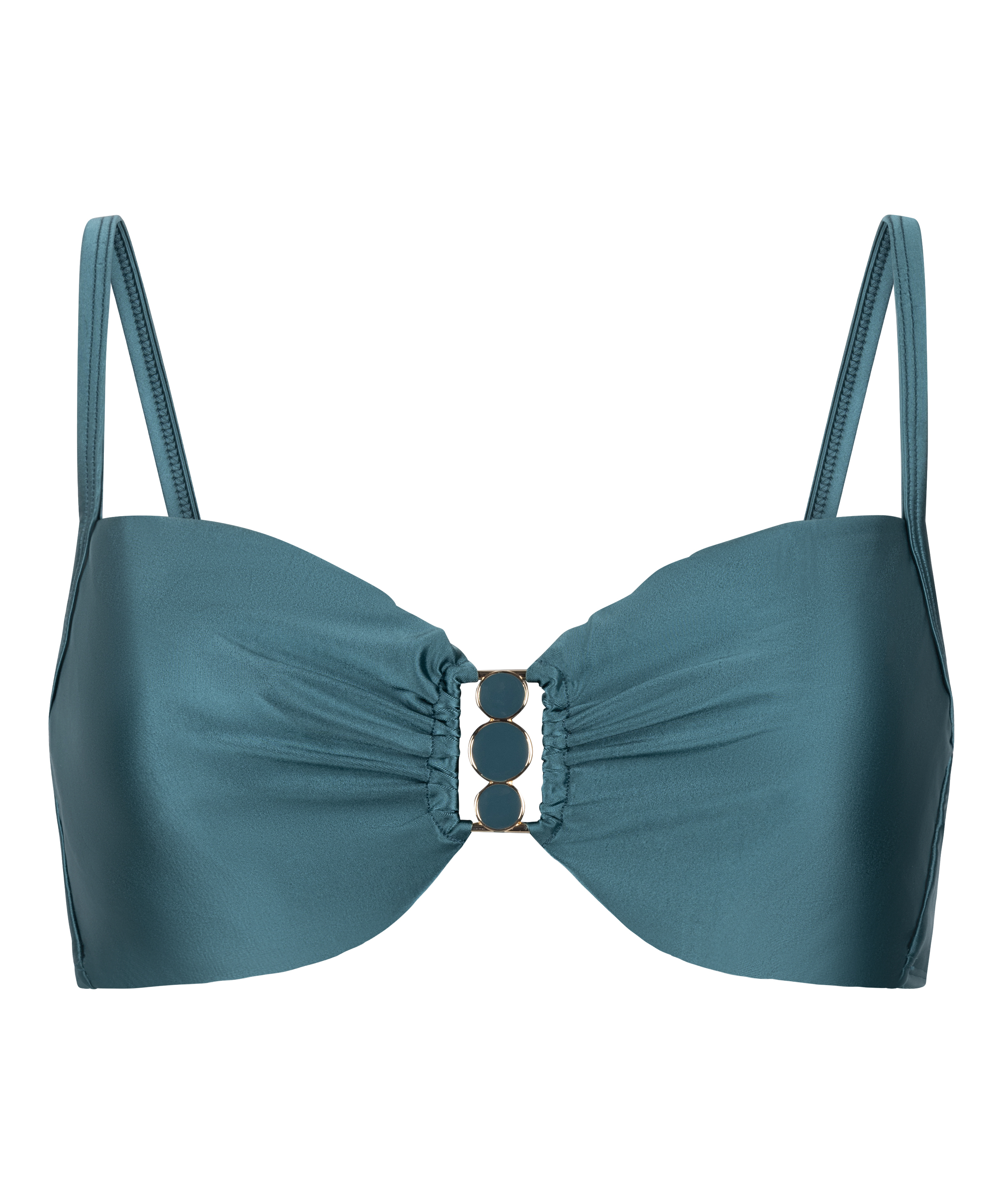 Non-Padded Underwired Bikini Top Dominica, Green, main