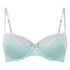 Lace & Shine Padded Underwired Bra, Blue