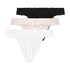 3 Pack Madison Thong, Beige