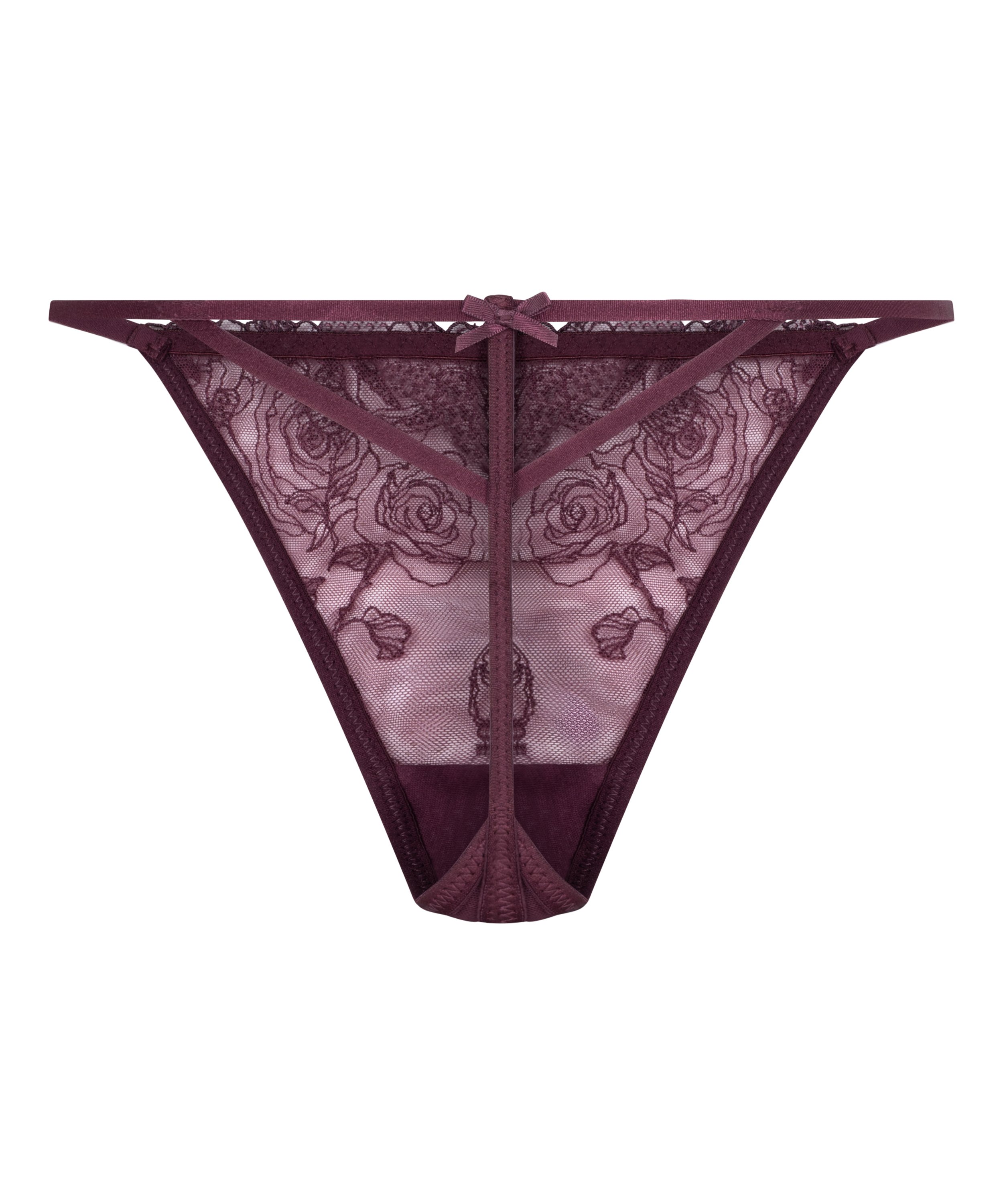 Hollie Highleg Thong, Purple, main