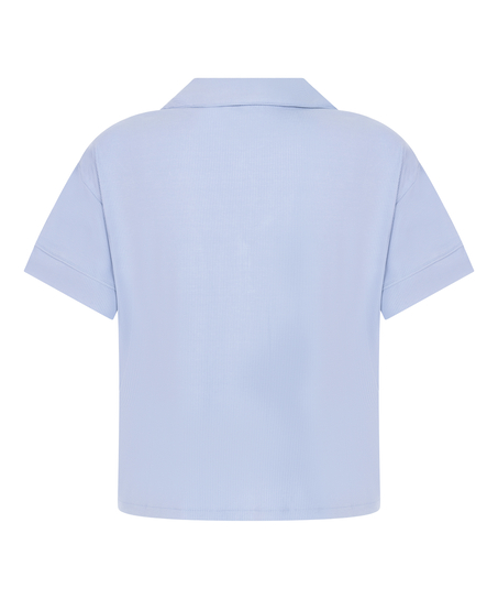 Essential Jersey Short-Sleeved Jacket, Blue
