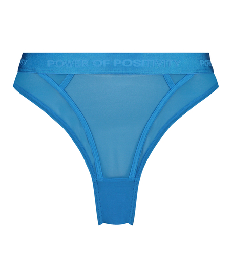 Boujee High Leg Brazilian, Blue
