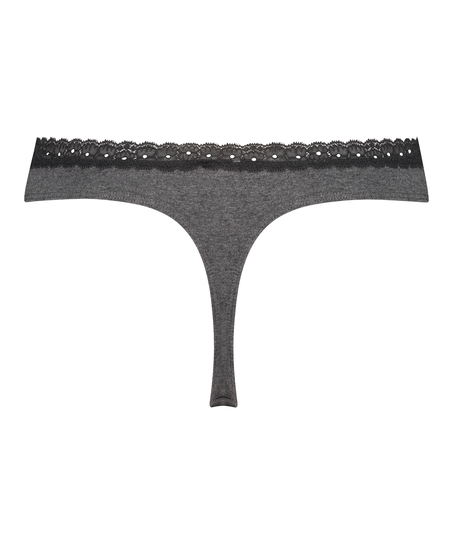Cotton thong, Gray