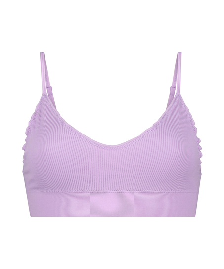 Bae Ruffle Bralette, Purple