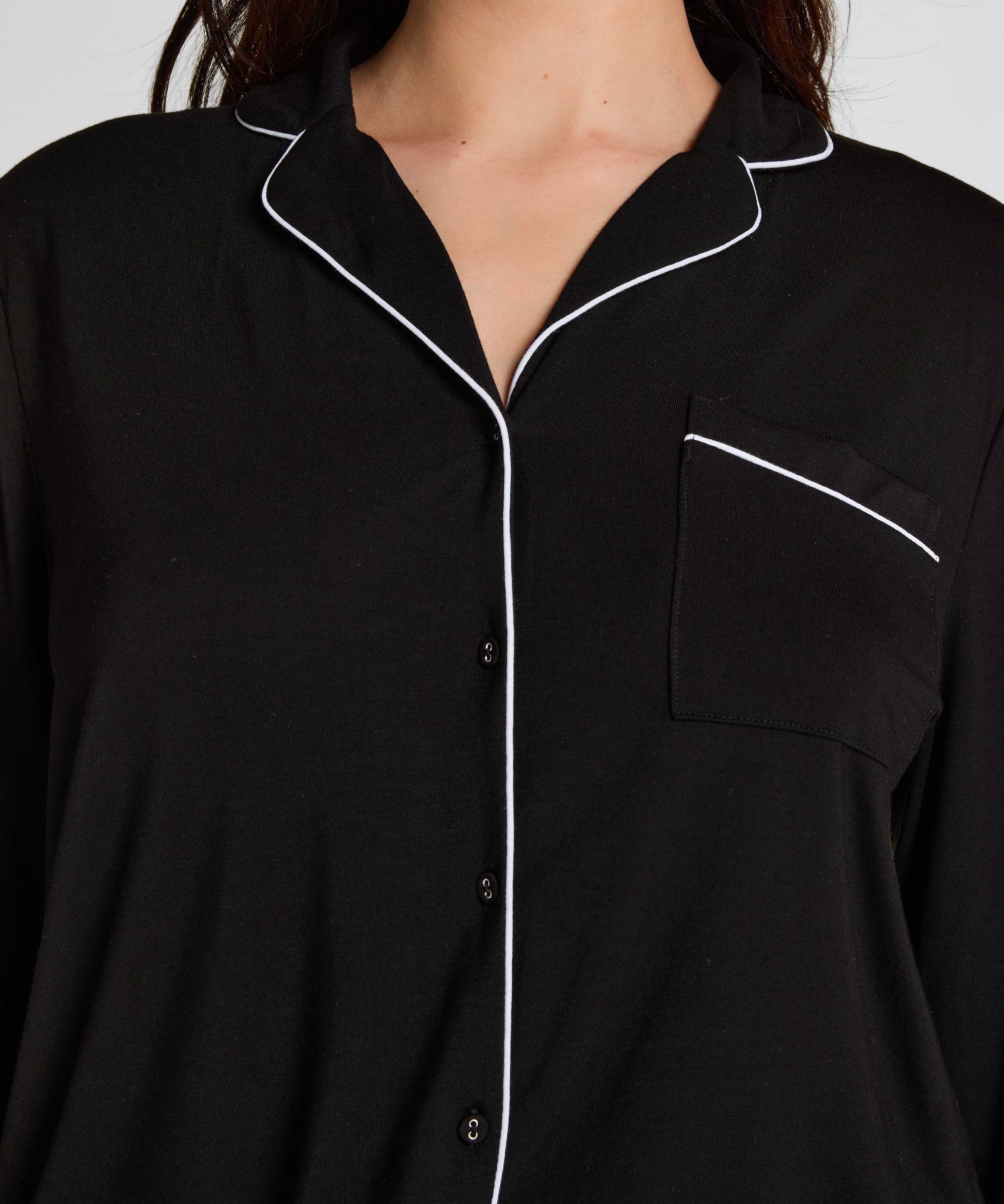 Essential Jersey Long-Sleeved Jacket, Black, main