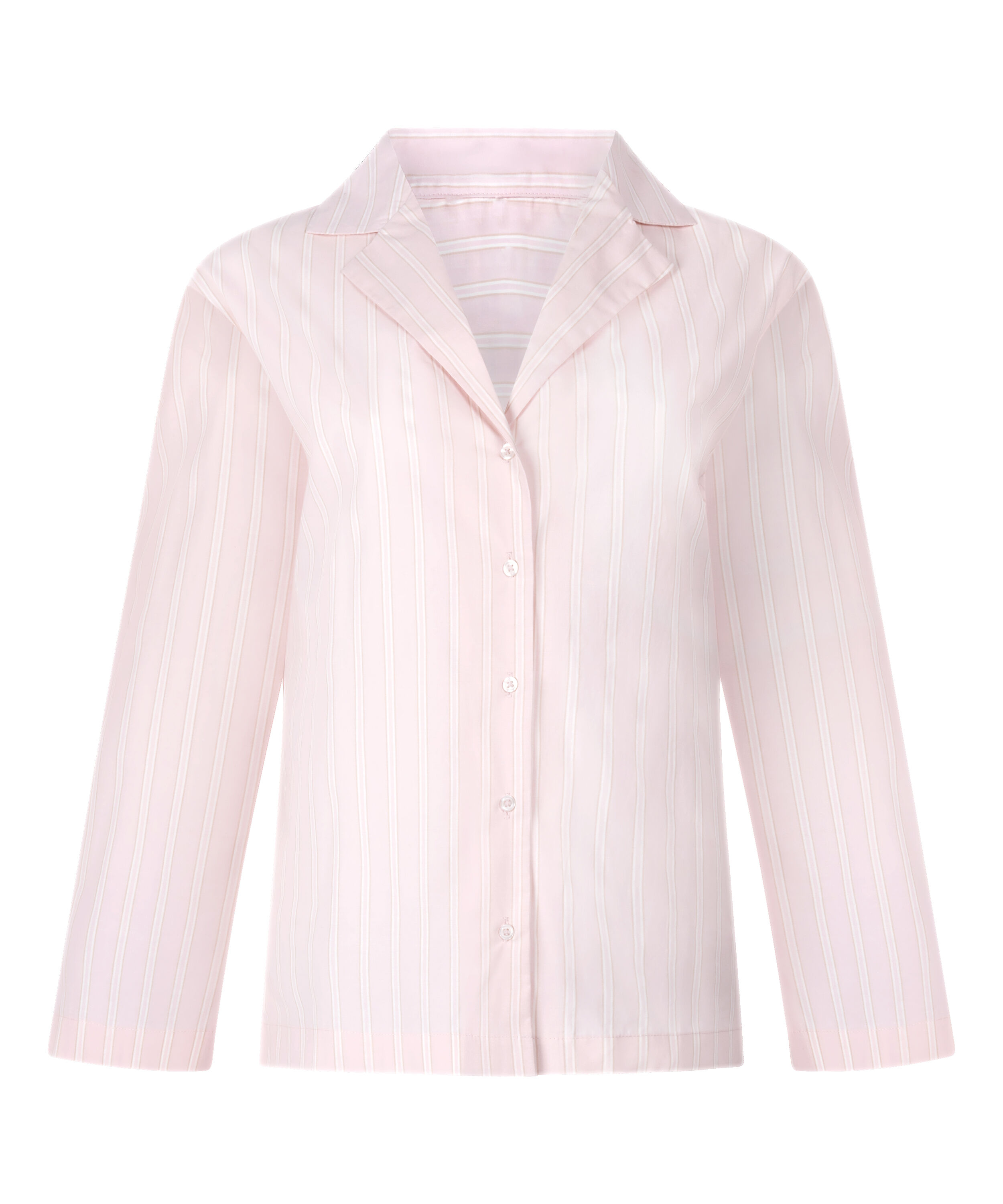 Poplin Cotton Pyjama Top, Pink