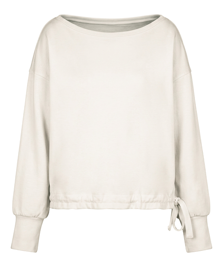 Top Viscose Boatneck, White