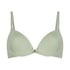 Plunge Padded Underwired Bra, Green