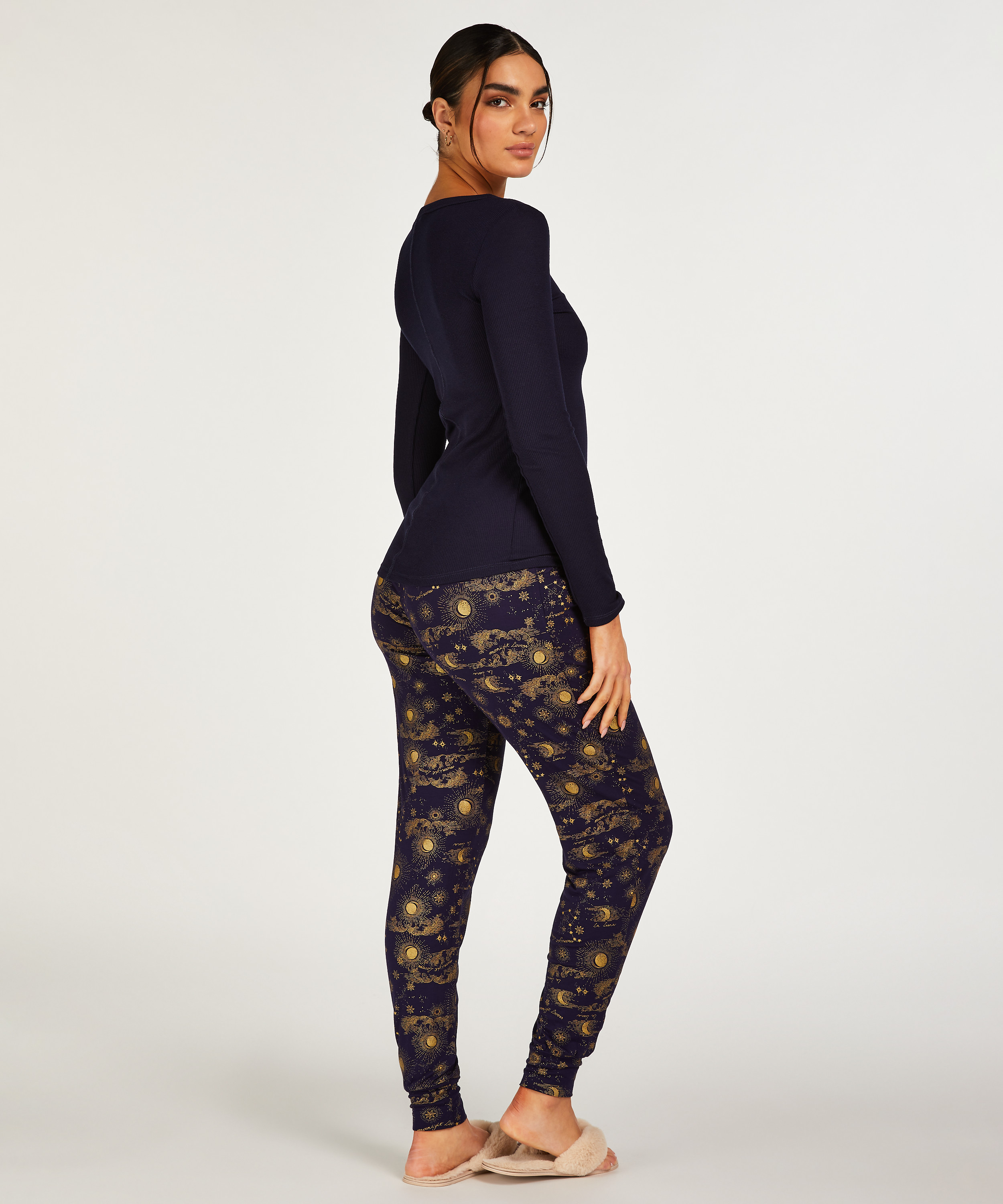 Tall Pyjama pants Jersey, Blue, main